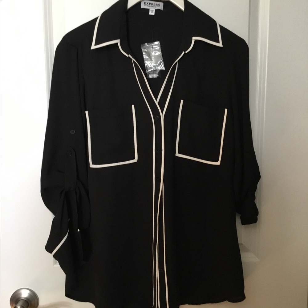 Black button down shirt (B2)